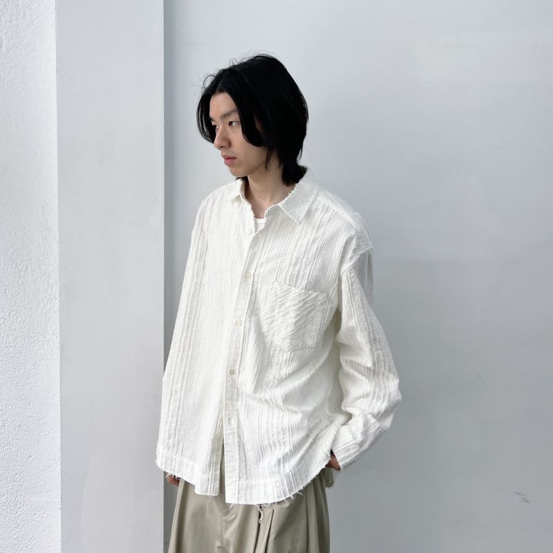 Frayed Textured Shirt