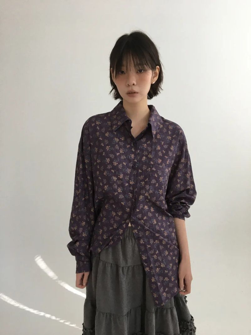 DUGGY（ダギー）の「レヴァンフラワーオーバーシャツ (2color)（トップス）」