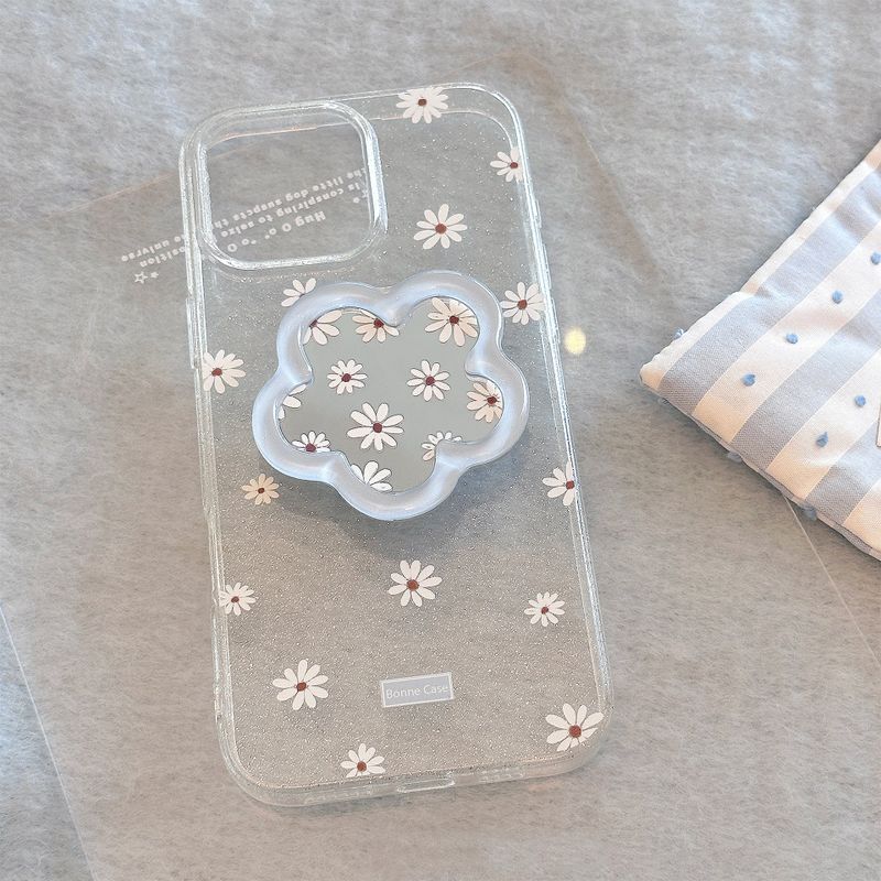 Summer Blue Flower Mirror Stand iPhone Case