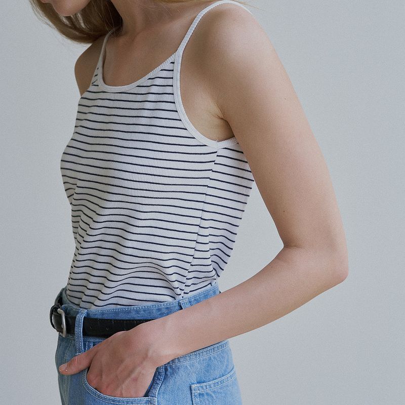 URAGO(ユラゴ)の「Dana stripe sleeveless(Tops)」
