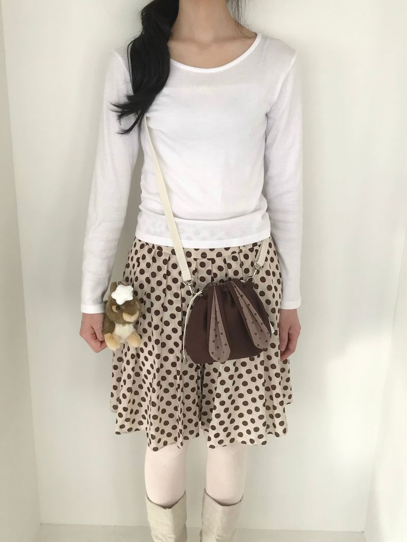Bunny bag - Brown dot
