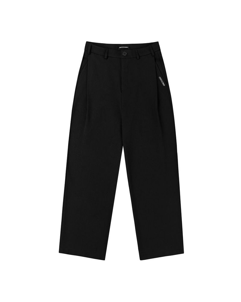 DirtyCoins(ダーティーコインズ)の「Metal Label Wide Trouser Pants - Black(Pants)」