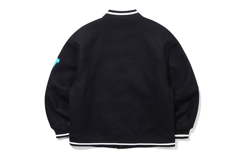 OUT FONT WOOL VARSITY JACKET