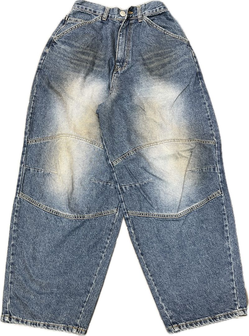 Biker Patch Denim Pants – M, L (3 Colors)