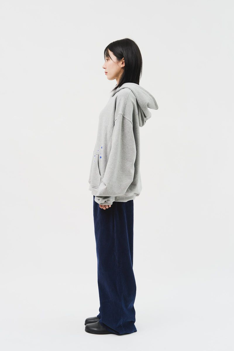 (MADE) Blue Star Softy Hoodie_Grey