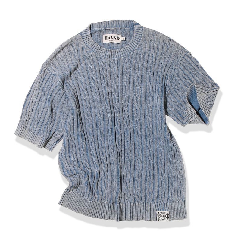 Posh Cable Stone Washing Knit