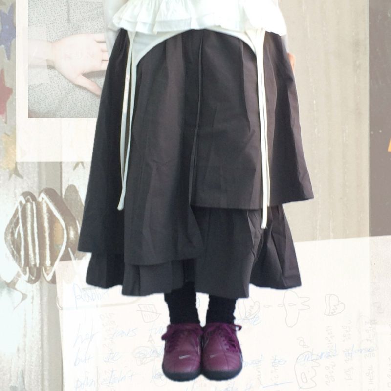 ner.ui.bin(ノエビン)の「Layered Cut Shaped Skirt(Skirts)」
