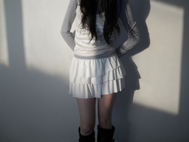 peony frill skirt
