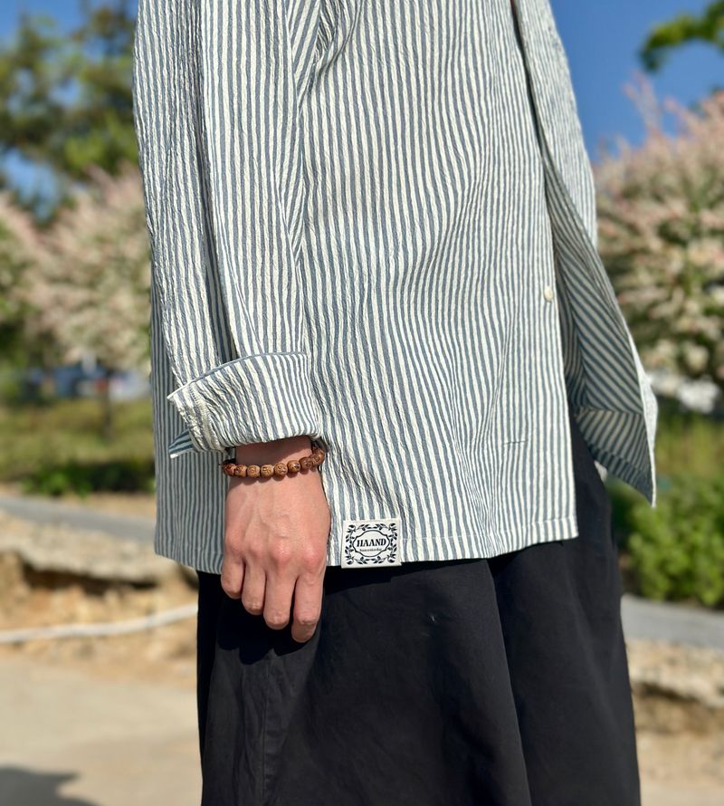 Crinkle Stripe Shirt