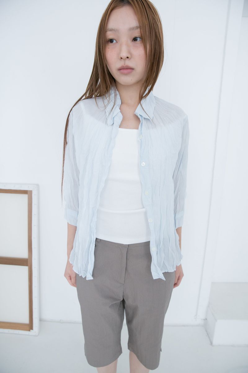 omoosoohy（オムスヒ）の「wrinkle capri shirt(2colors)（Tops）」