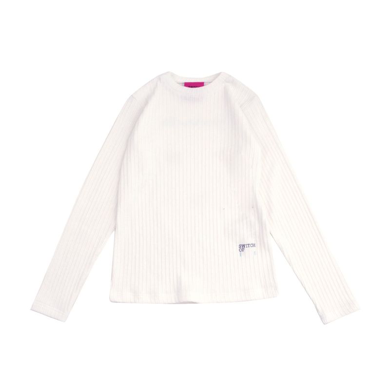 SWITCH123（スウィッチワンツースリー）の「SWITCH - ブランク リブTシャツ（女性用）_SYF5TS54WT（トップス）」