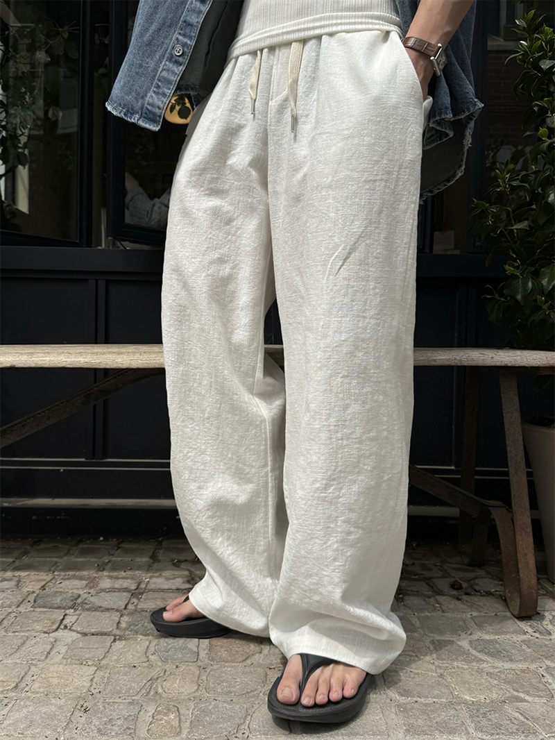 AVAND(アバンド)の「Edun linen wide banding pants(Pants)」