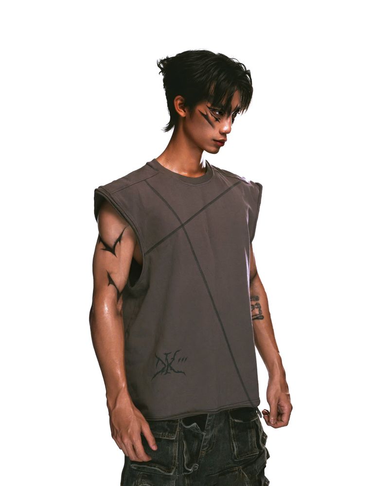 CROSS DUALITY TANKTOP (Grey)