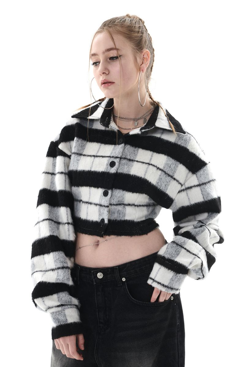 MOHAIR CHECK SHIRT