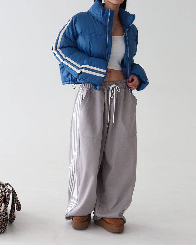 [UNISEX] 5-track string jogger & wide pants