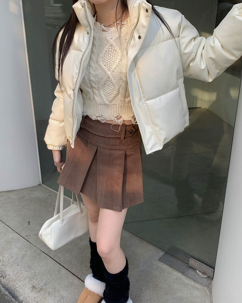 Leather short padding (4colors)