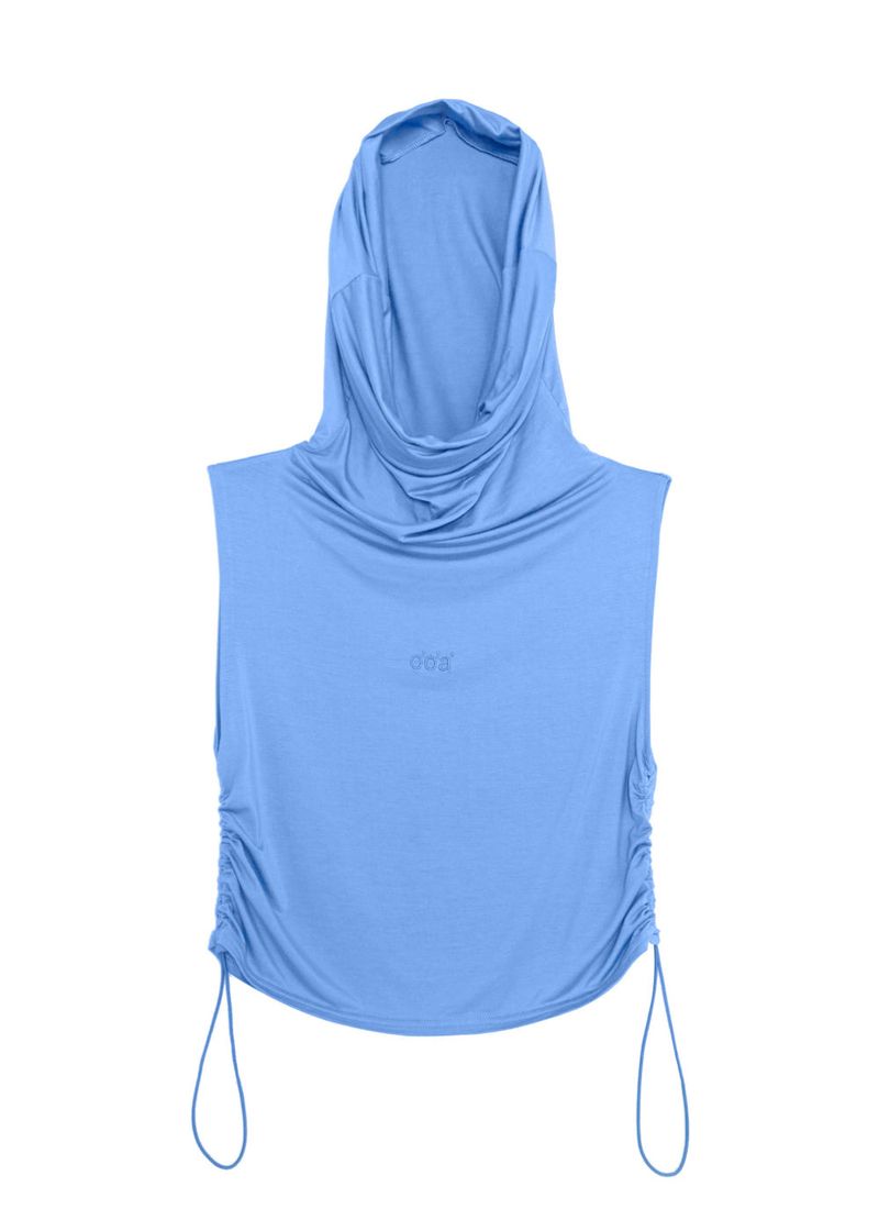 WOOHWA（ウファ）の「HOOD SLEEVELESS DEEP BLUE（Tops）」