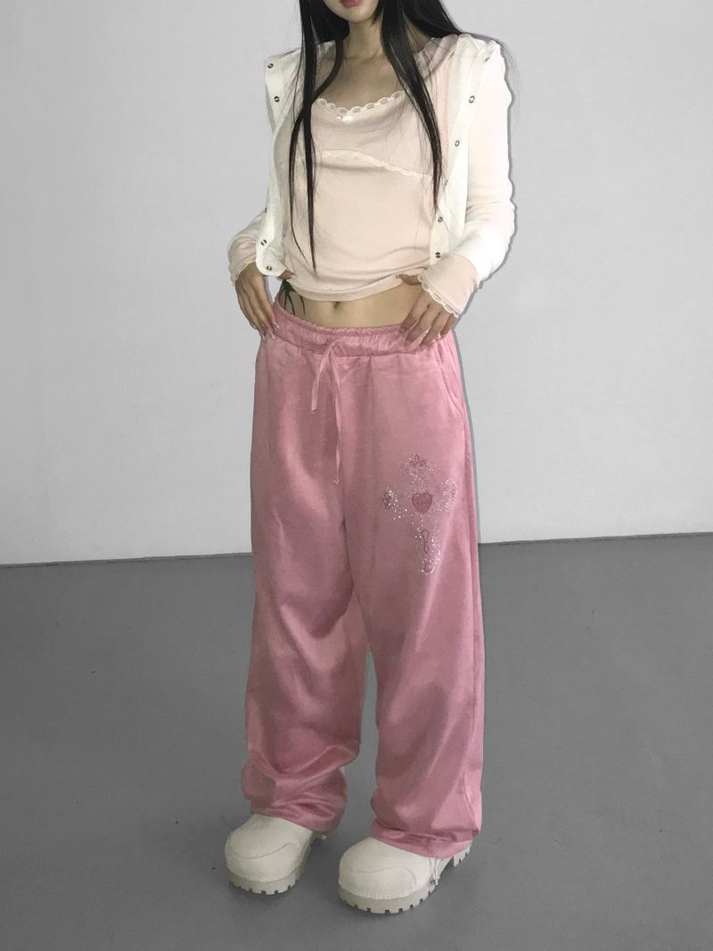 kitsch suede peace pt (2 color )