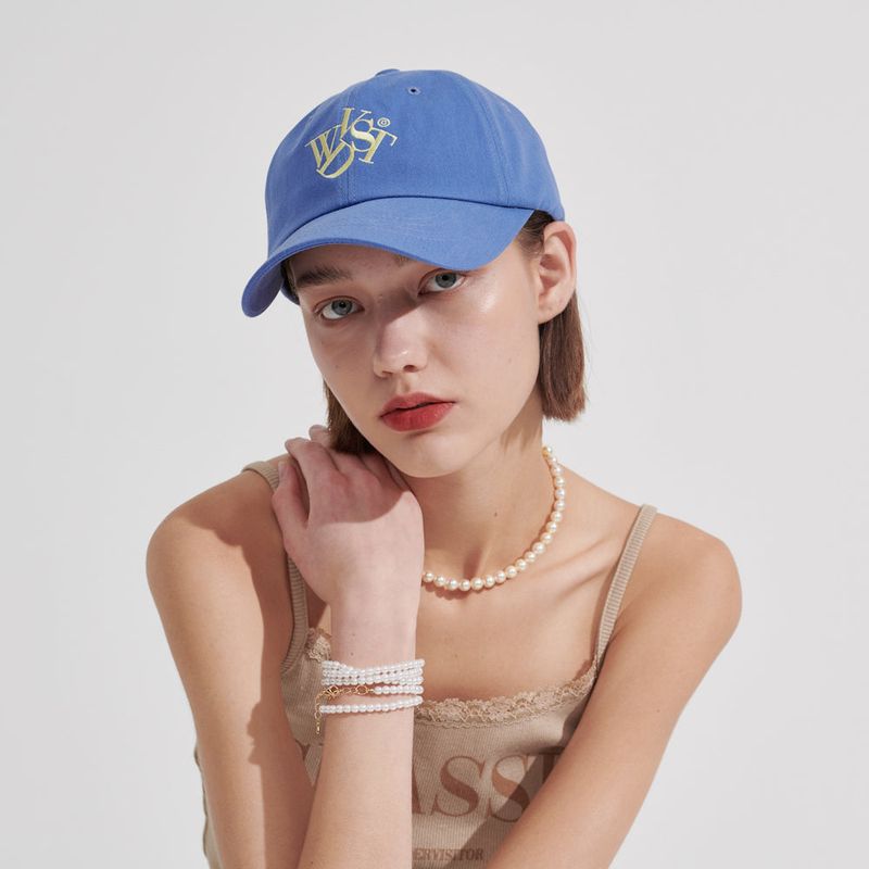 wonder visitor（ワンダービジター）の「WDVST Logo Ball-cap [Blue]（Hats）」