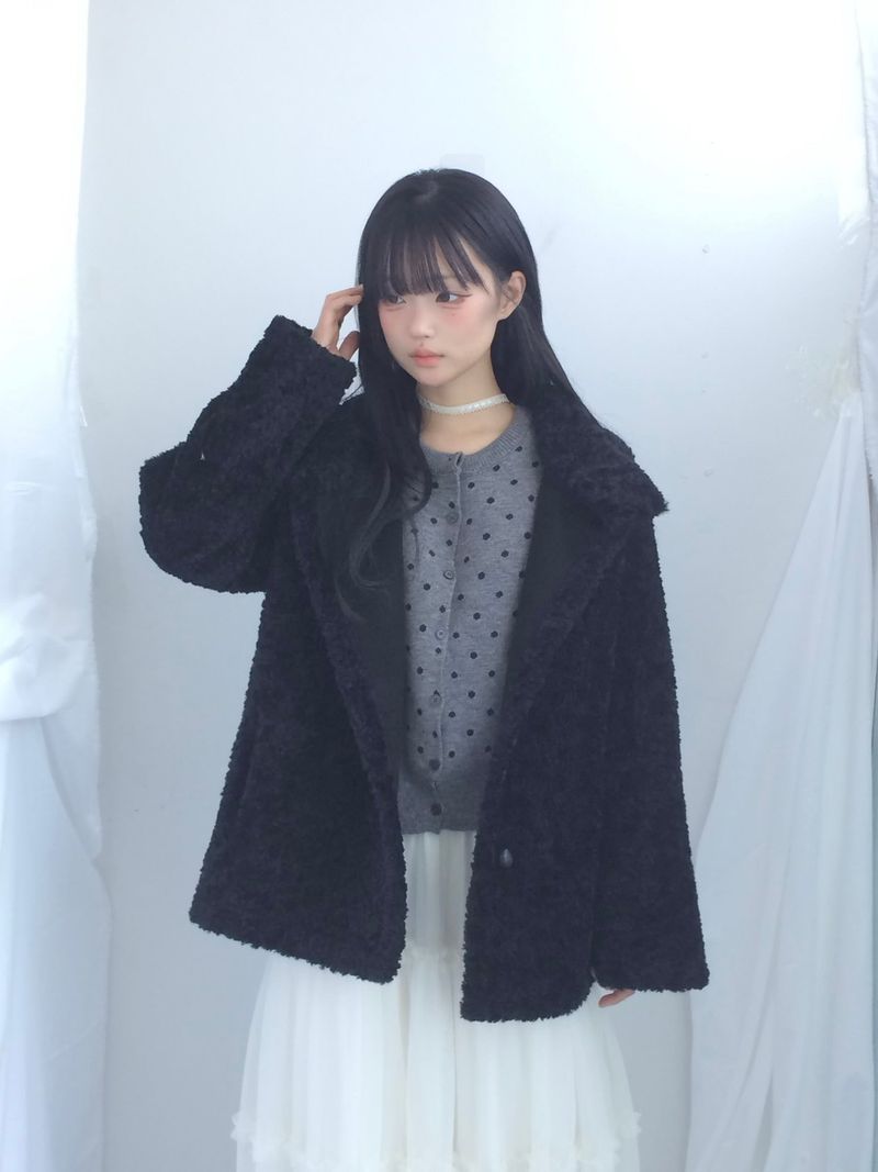 Cloud chiffon frill long skirt