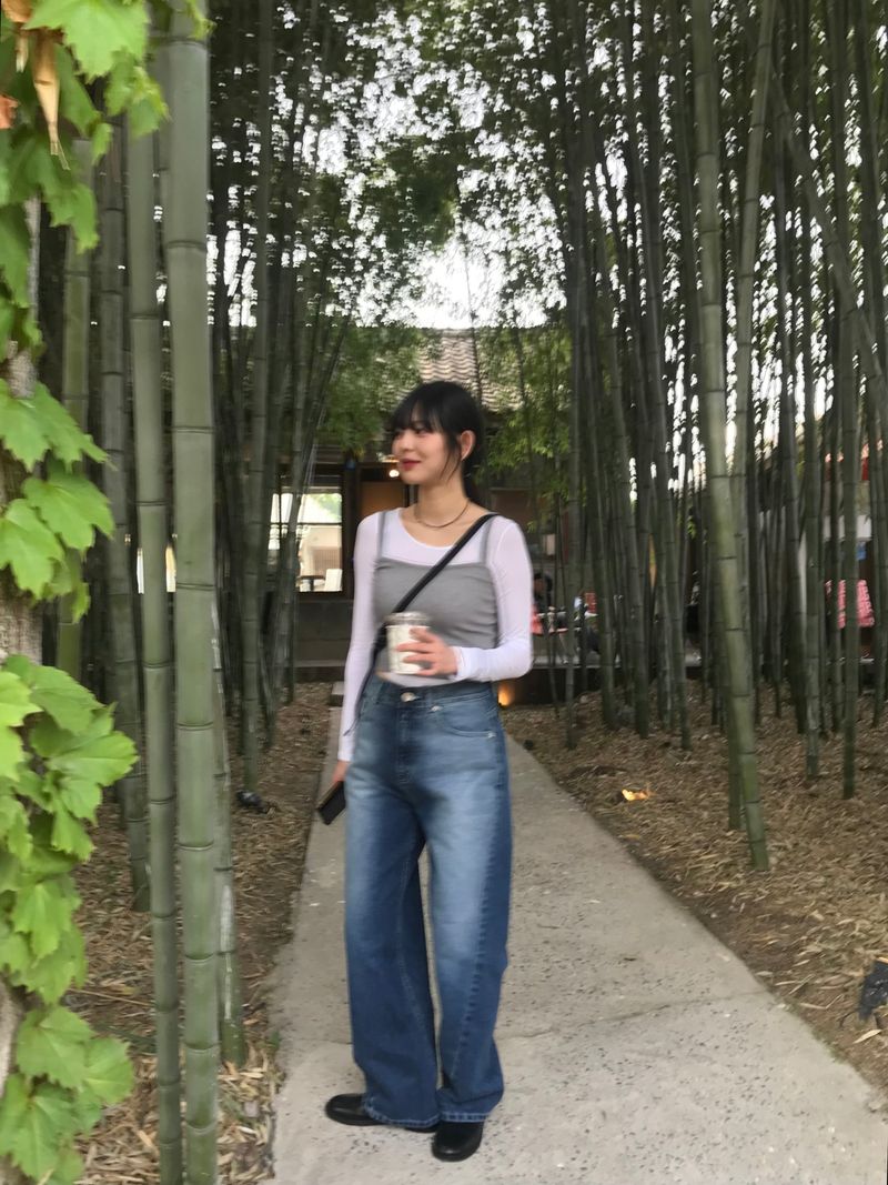 Slim layered shirring t