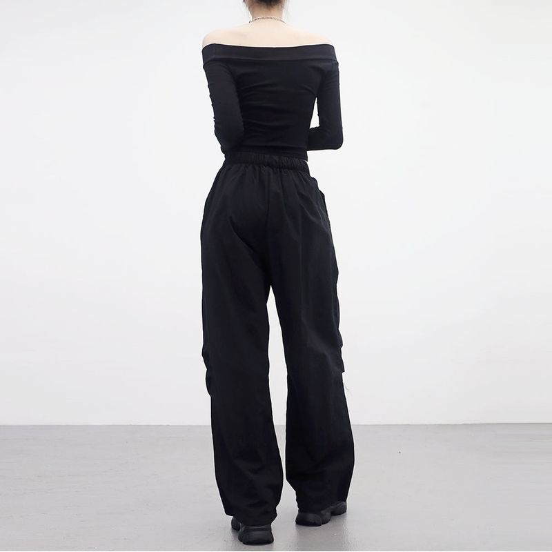 Rankle pintuck wide pants