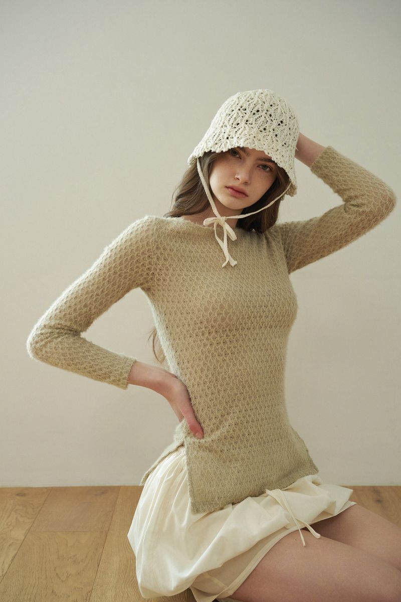 IDA bucket hat_ivory