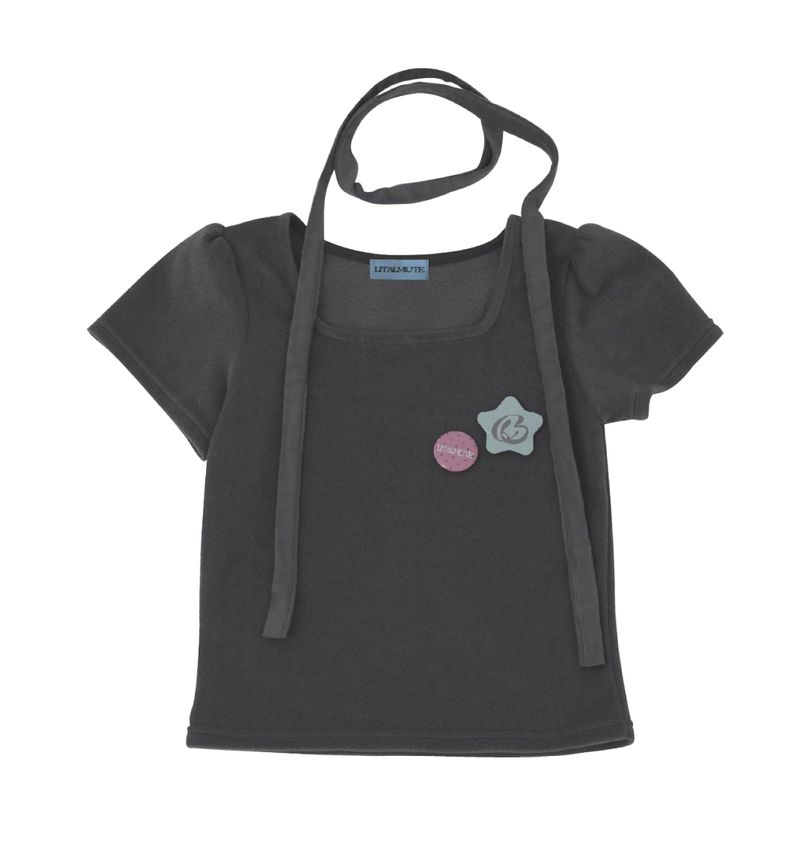 choker badge tee(gray)