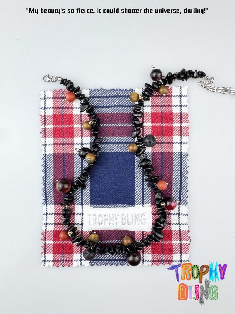 Natural Agate Ball Necklace-02
