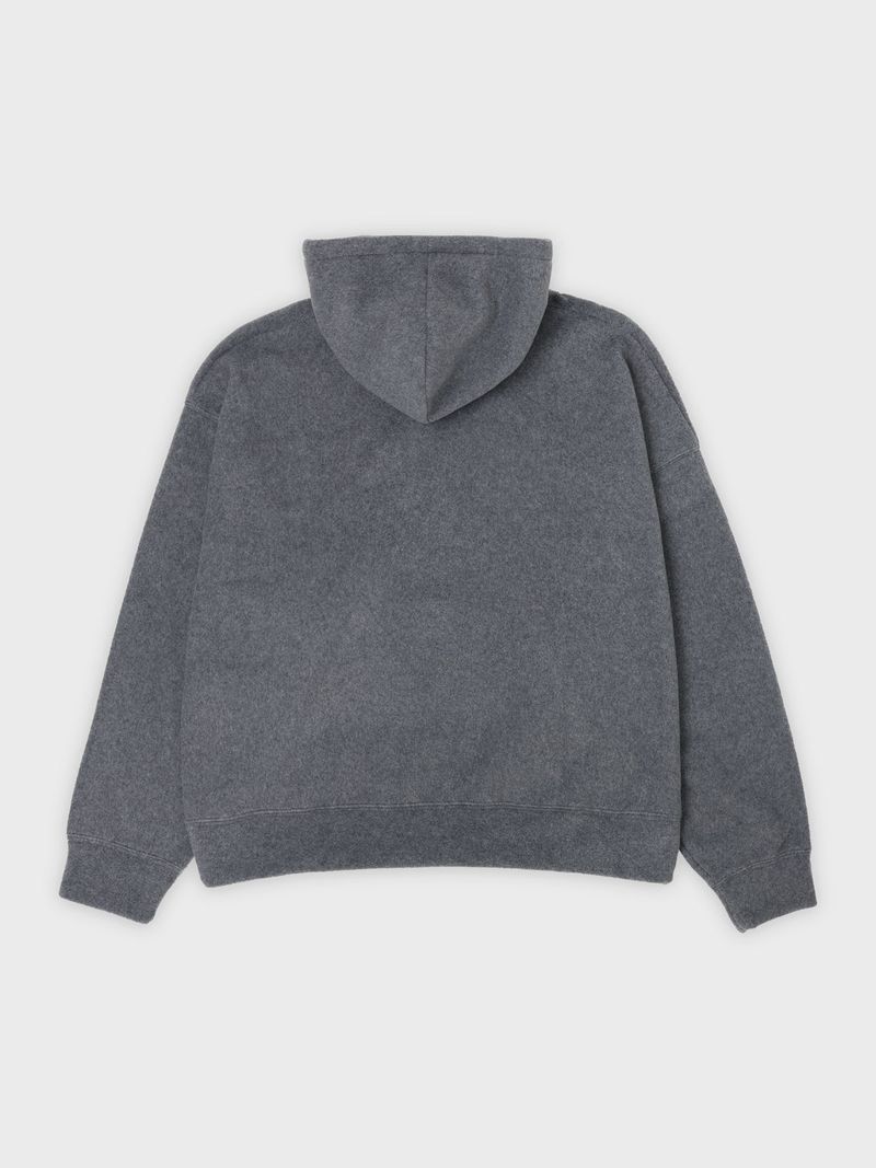 FLEECE HOODIE - CHARCOAL