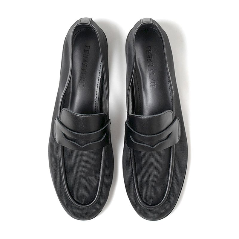 [MADE] WOMEN PENNY PLATE MESH LOAFER-BLACK