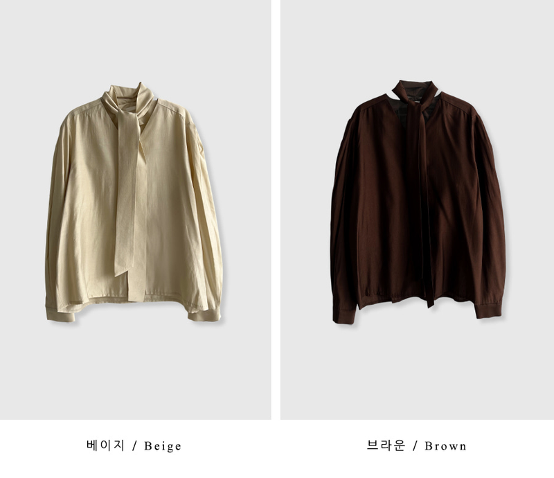 And You Bless Tie Blouse / 4 colors