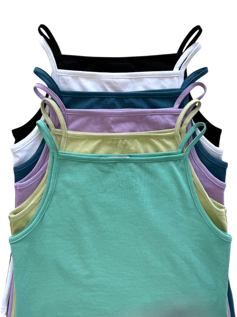 colourful sleeveless top