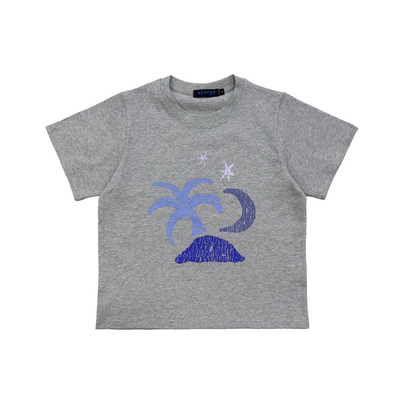 Sserpe(セルぺ)の「Tropical Hal Sleeve T Melange Grey(Tops)」