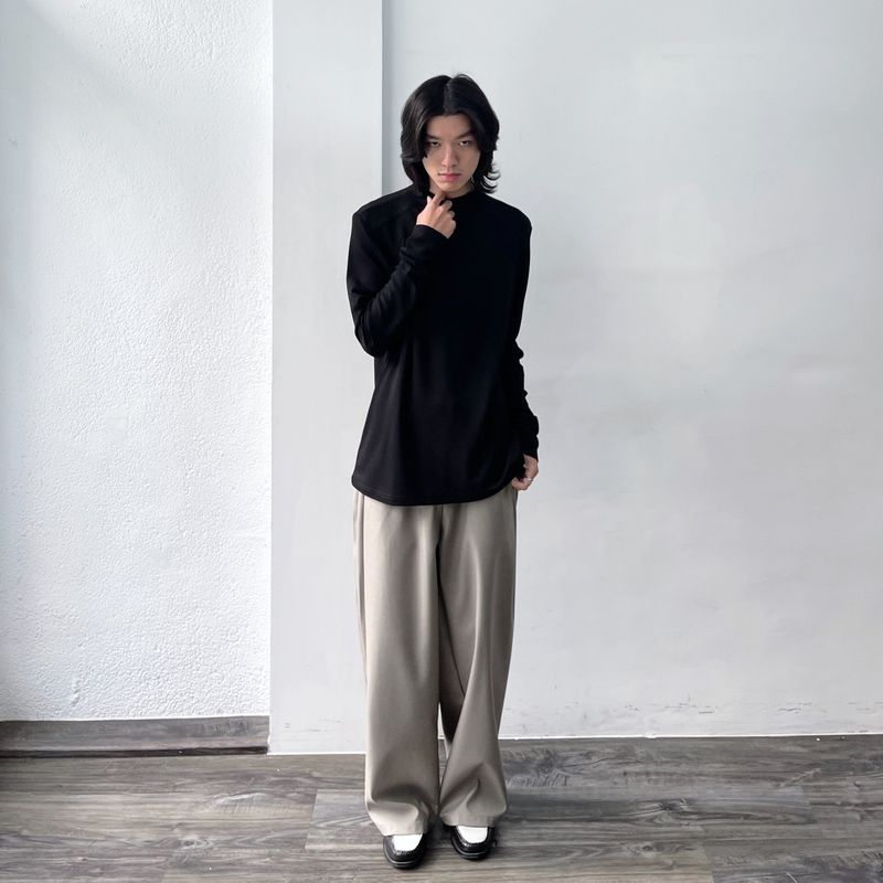 Draped Silhouette Trousers
