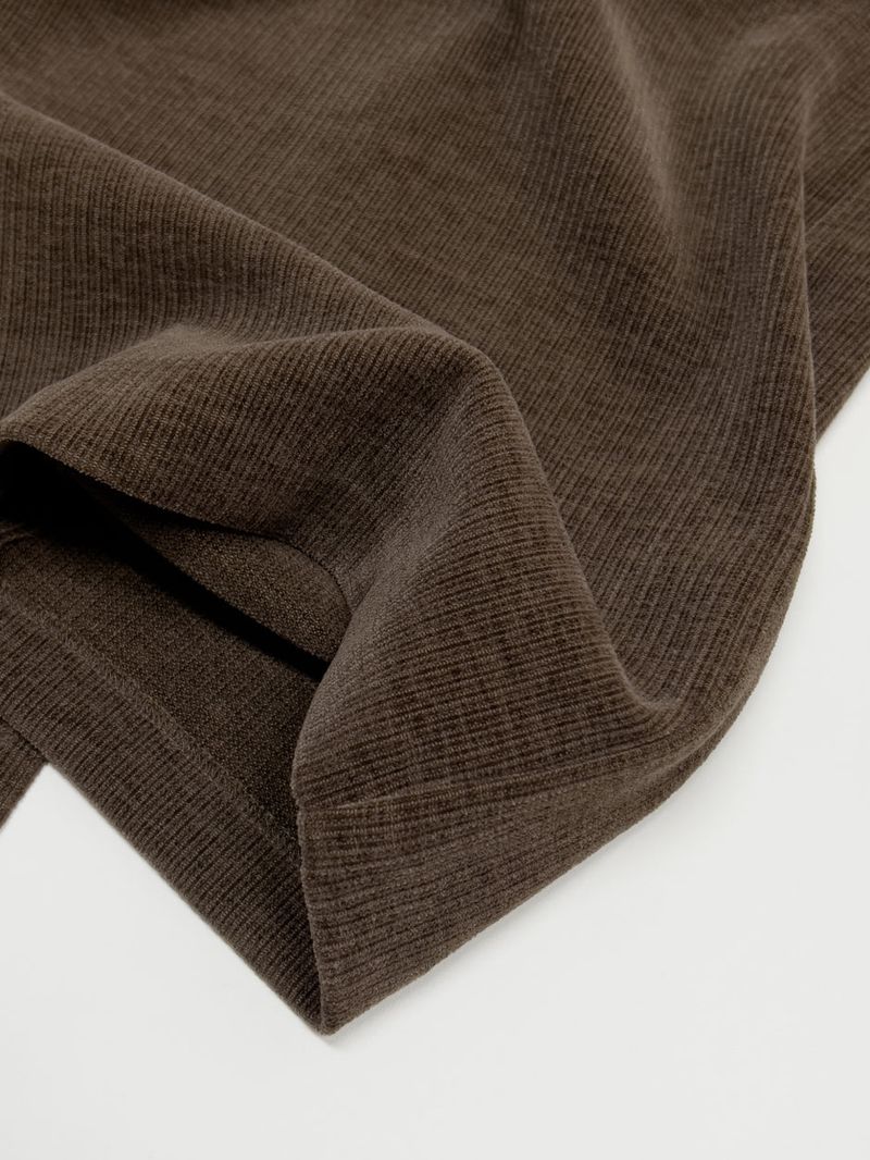 Velour H-line long skirt