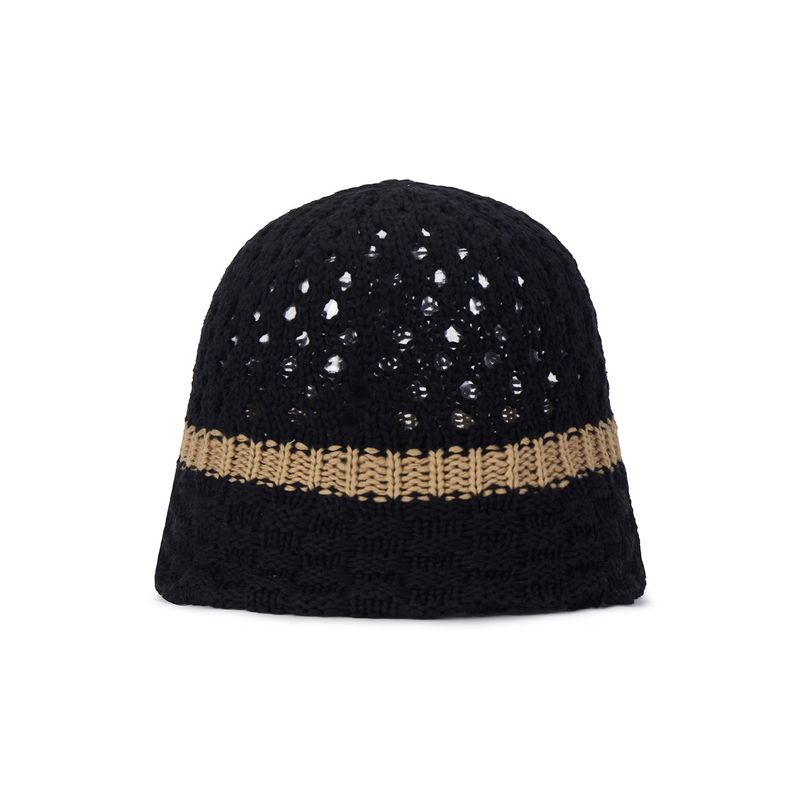 VZ Long Label Half Punching Bucket Hat / Black
