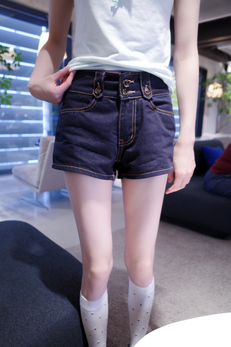 ハミングデニムショートパンツ
