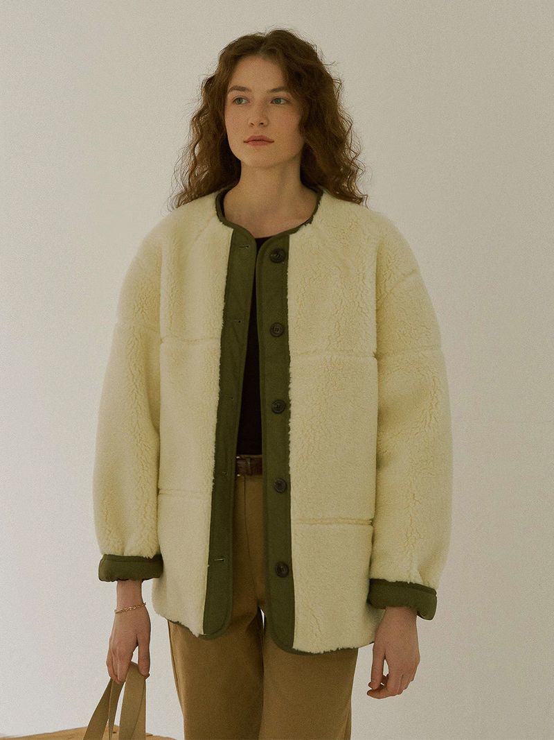 URAGO（ユラゴ）の「Fleece half jumper（Jackets/Outerwear）」