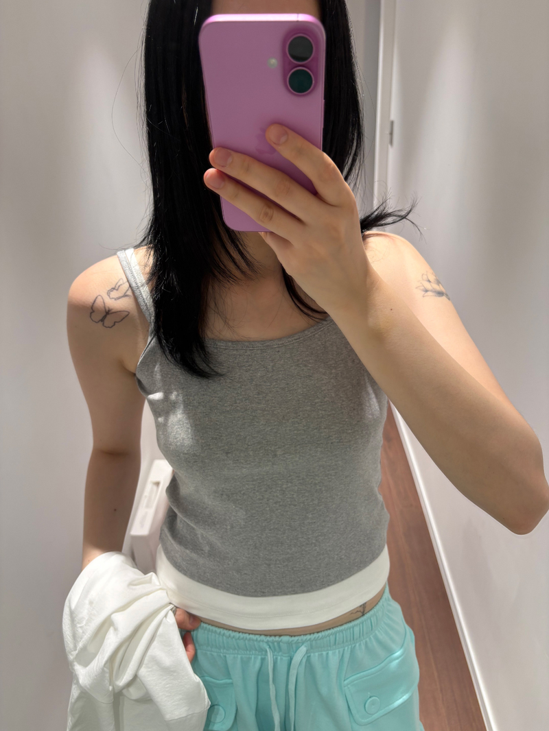 Double layered sleeveless top(3color) 