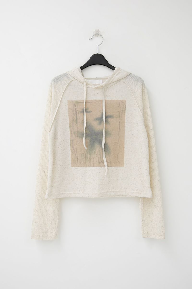 printing golgi sleeve hood top(3colors)