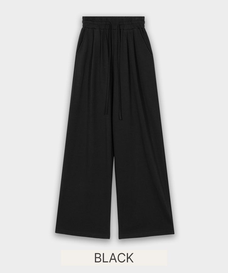 [MADE] Air long, pin-tack wide training pants