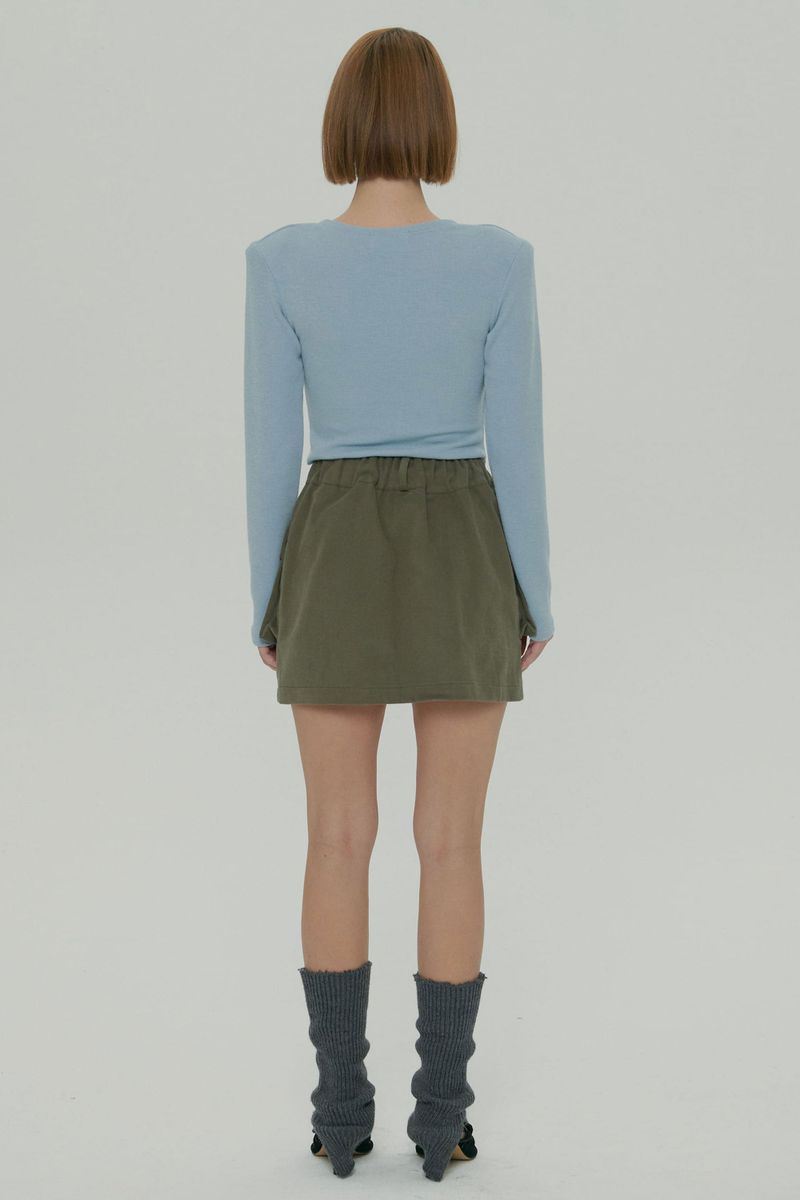 CARGO MINI SKIRT / KHAKI