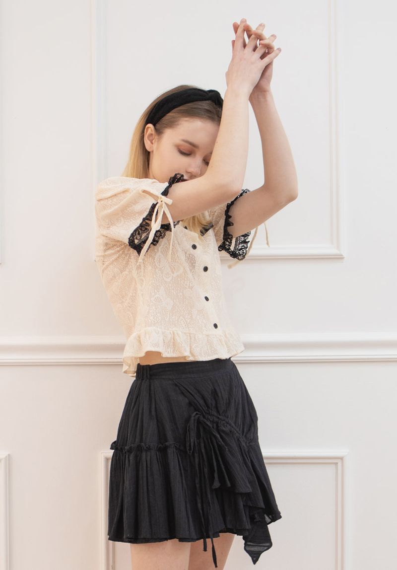 butterfly knit blouse
