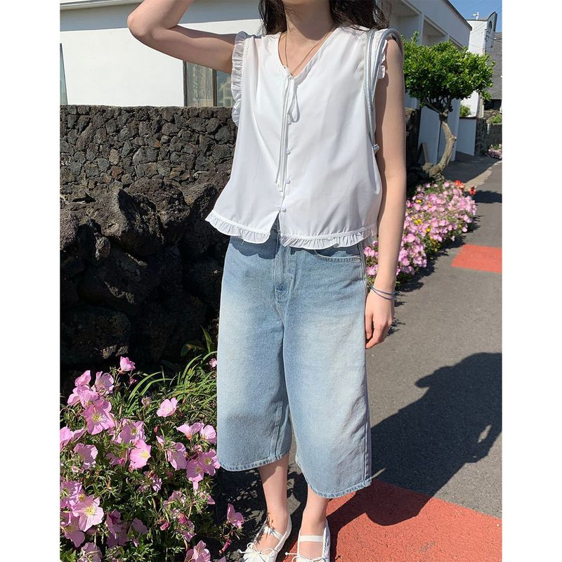 Nuggle 3/4 capri wide pants