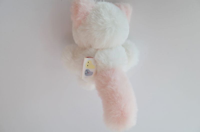 cotton candy cat keyring