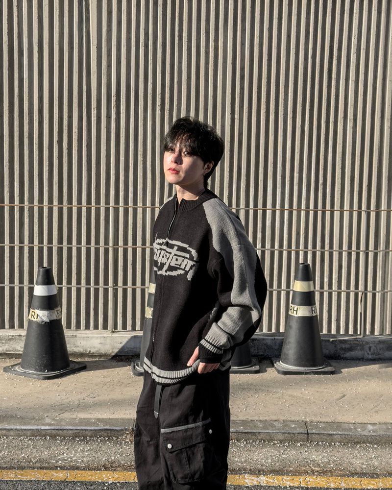 Corel Two-Way Raglan Knit Zip-Up