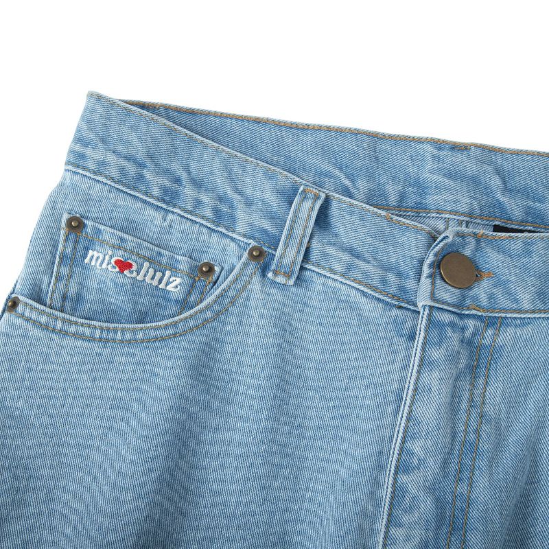Black Leech Denim Pants