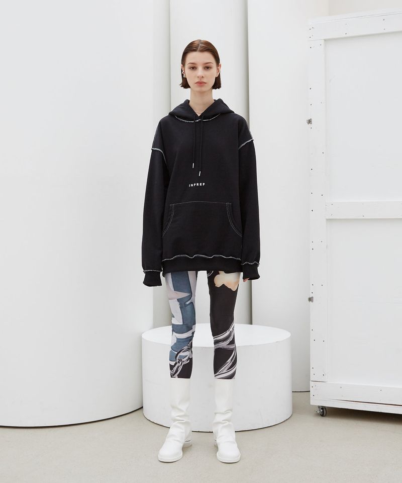 OVERLOCK STITCH HOODIE (2 COLORS)