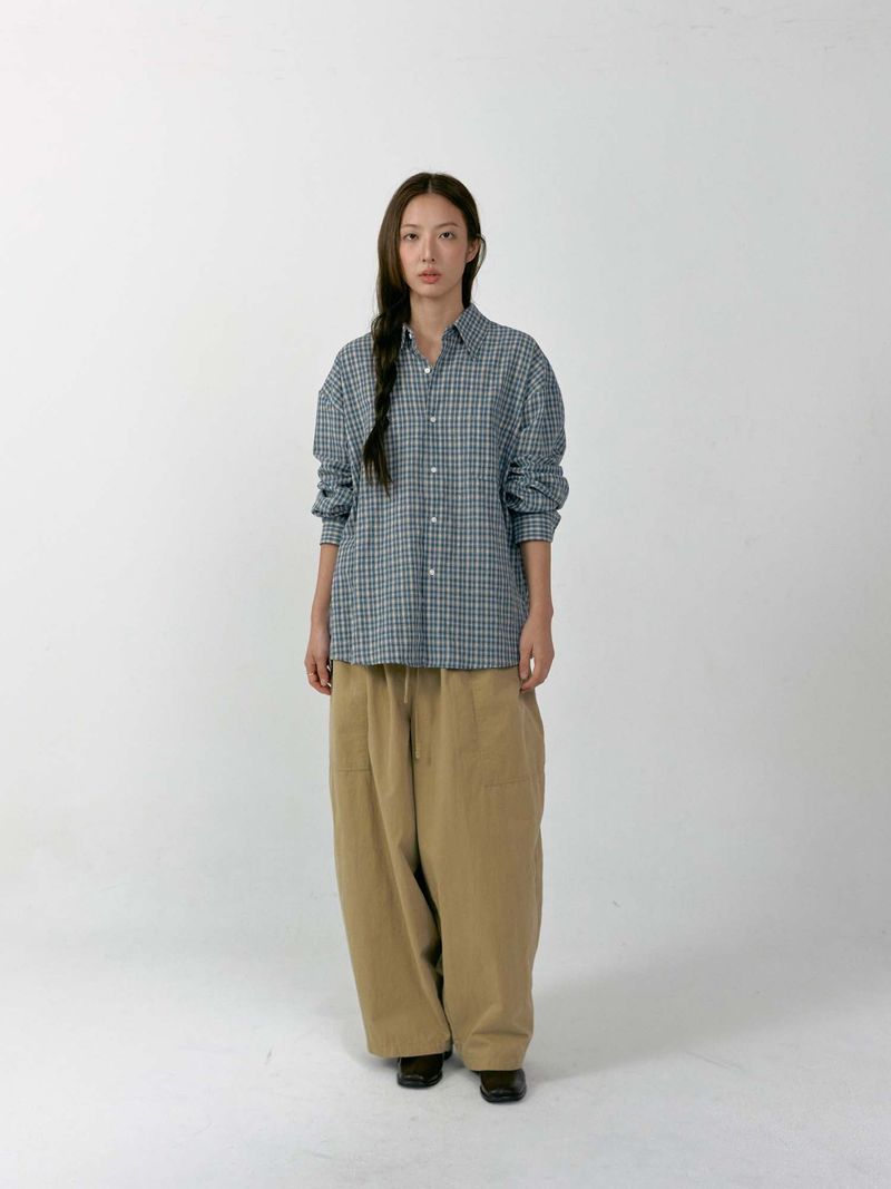Lazy Check Shirt (Blue)